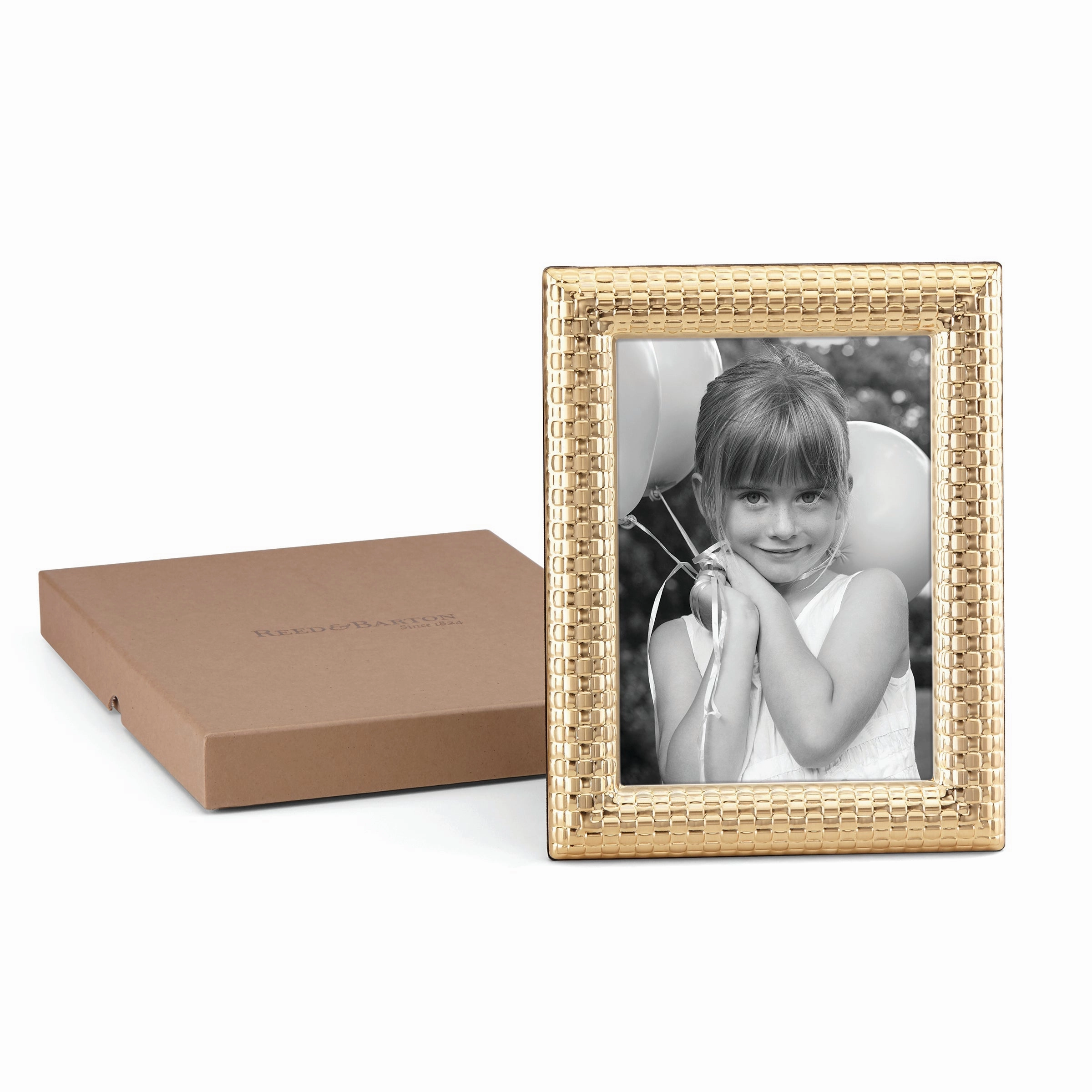 Watchband Satin Gold 5" x 7" Photo Frame
