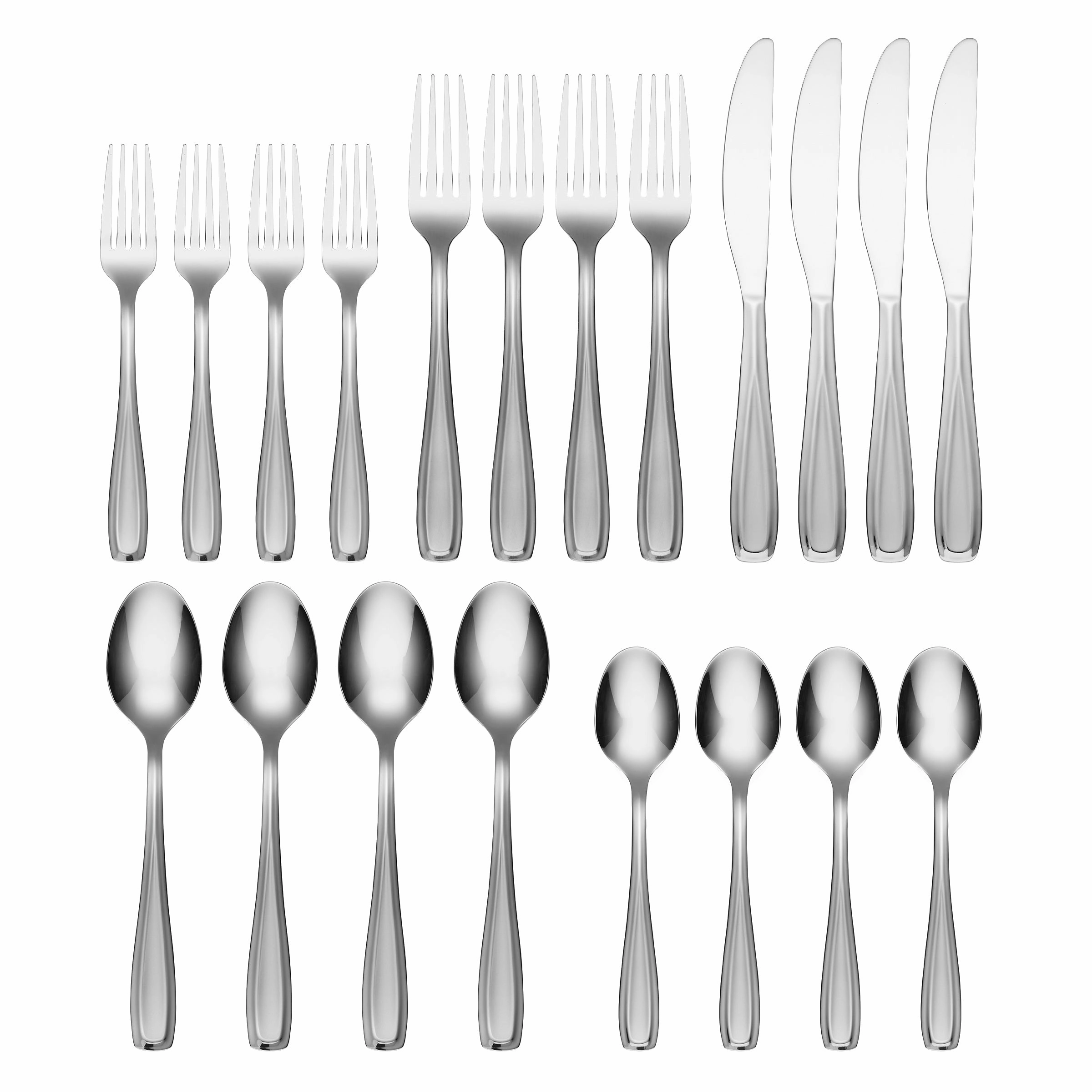 Waylen Sand 20 Piece Flatware Set