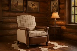 Westchester Luxury Recliner in Leather & Fabrics vanity mirror, wall mirror