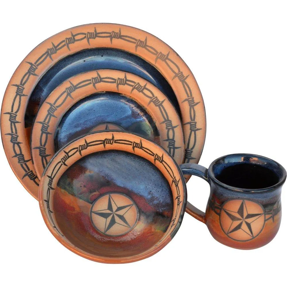 Western Barbed Wire Star Mug
