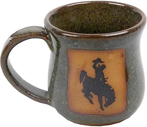 Western Bronc Coffee Cup - Sea Mist toilet seat cover, slow close seat