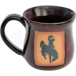 Western Bronc Coffee Mug - Red toilet seat cover, slow close seat