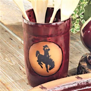 Western Bronc Utensil Crock kitchen utensils, spatula set