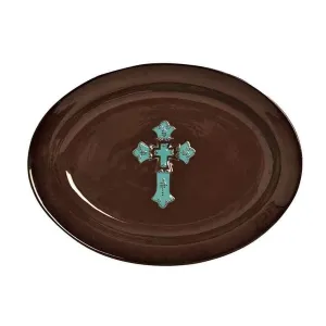 Western Cross Serving Platter toilet seat cover, slow close seat