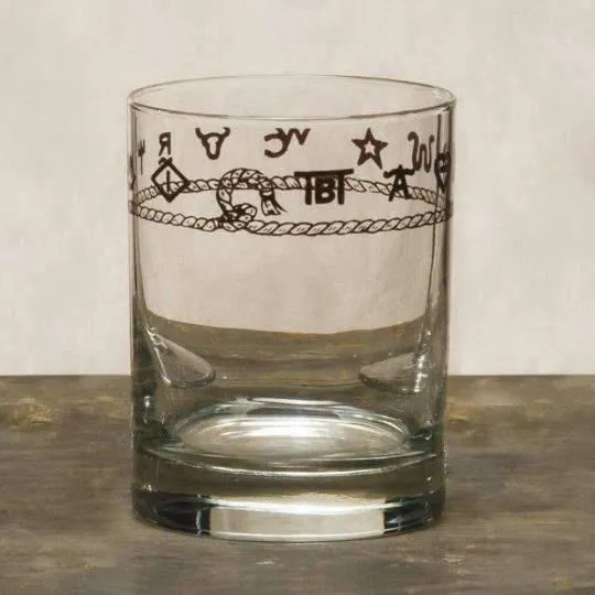Western Double Old Fashioned Glasses toilet seat cover, slow close seat