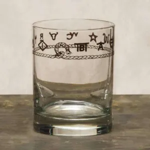 Western Double Old Fashioned Glasses toilet seat cover, slow close seat
