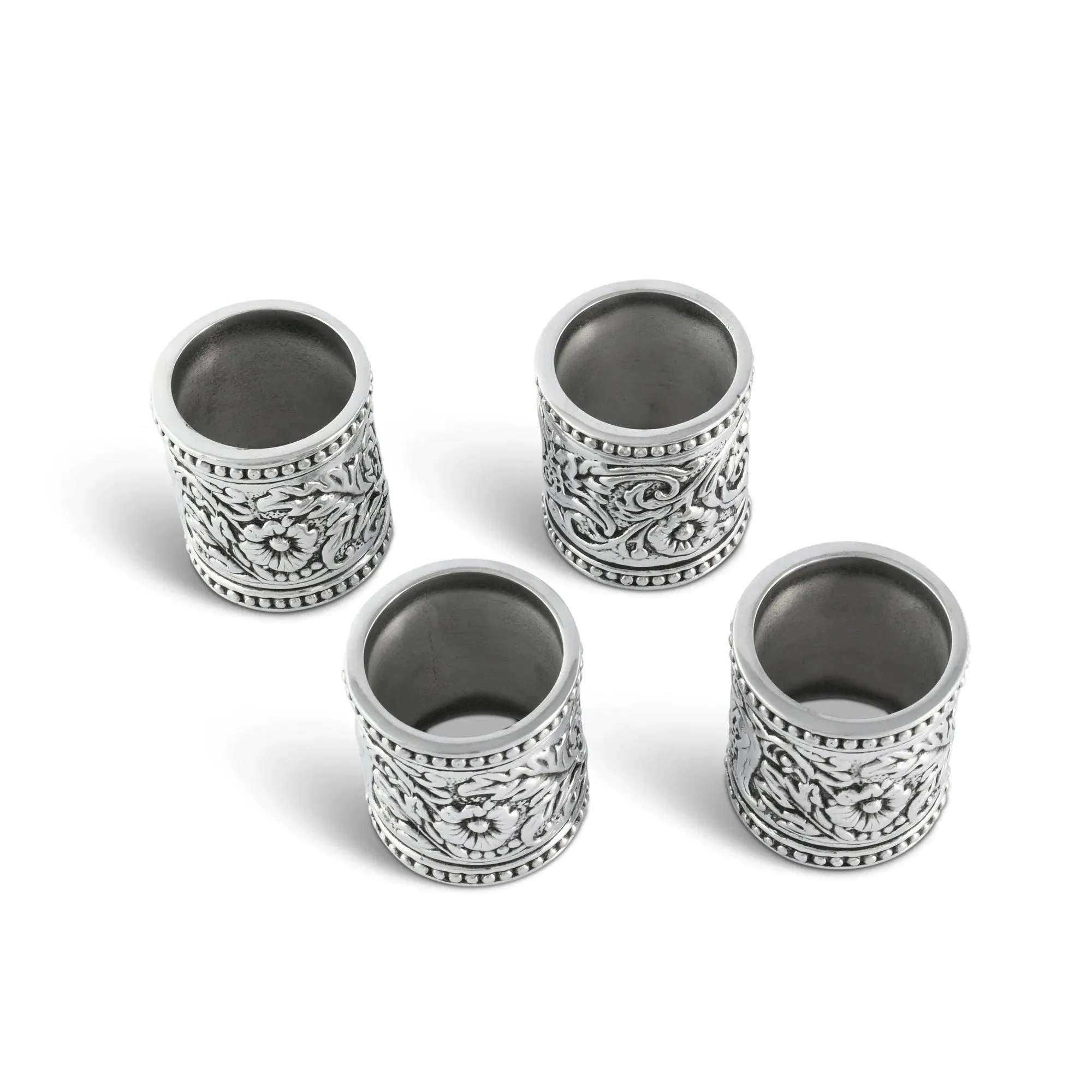 Western Floral Embossed Napkin Rings