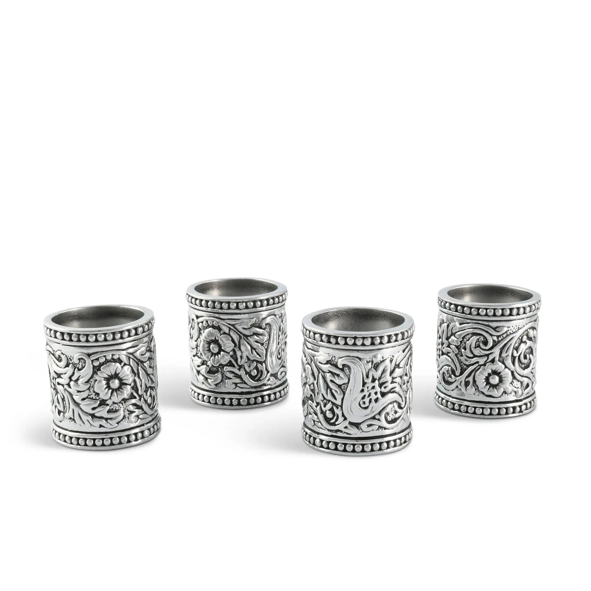Western Floral Embossed Napkin Rings