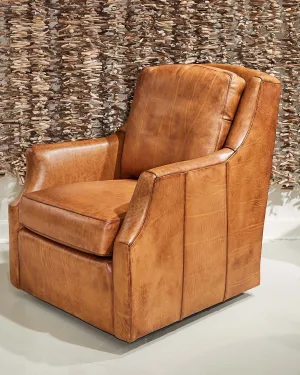 Western Leather Swivel Chair vanity mirror, wall mirror