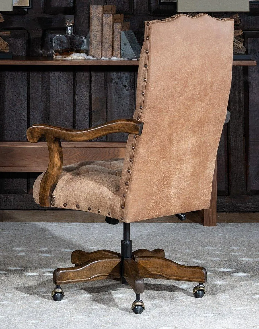 Western Trails Leather Office Chair