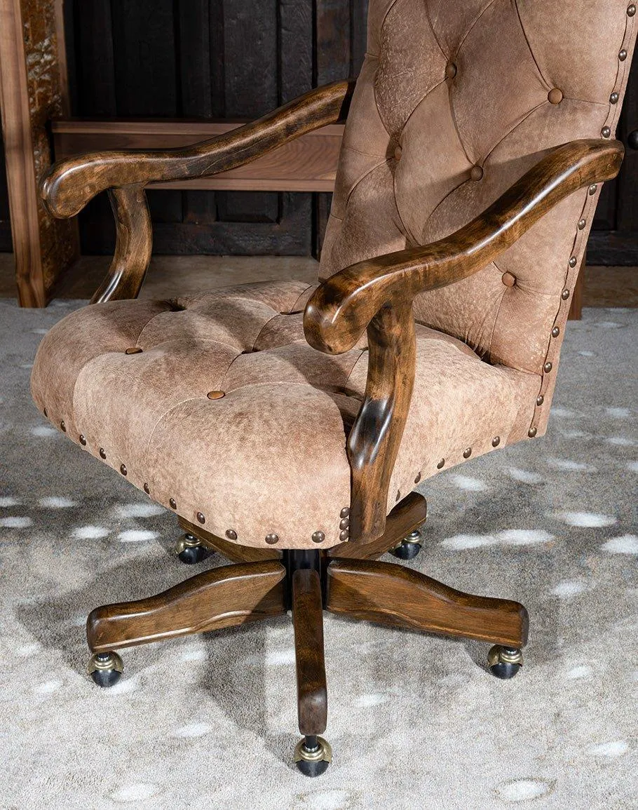 Western Trails Leather Office Chair