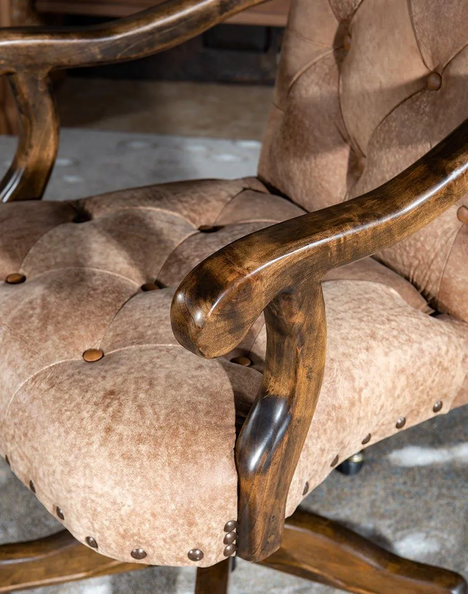 Western Trails Leather Office Chair