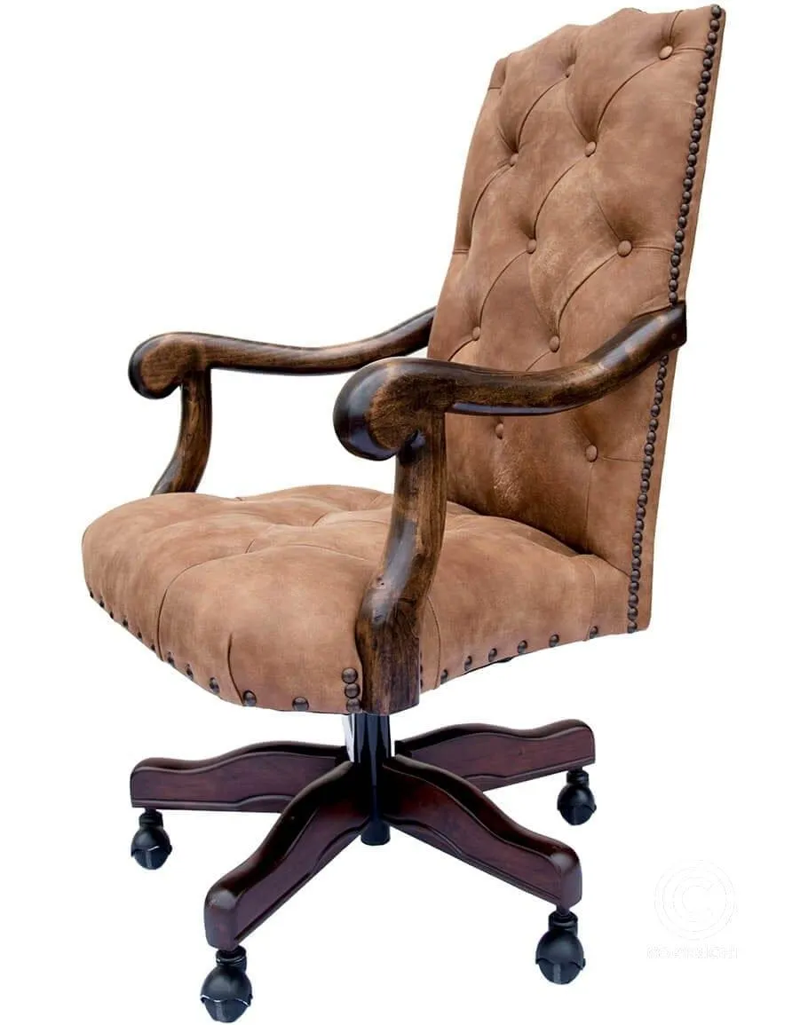 Western Trails Leather Office Chair