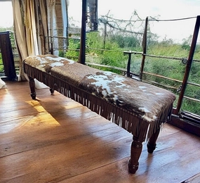 Western Ranch House Resting Bench table runner, placemat