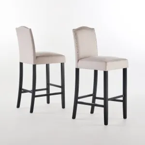 Wheat Fabric Barstools, Set of 2 - NH138203 bar stool, counter stool