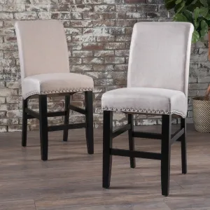 Wheat Fabric Counter Stools (Set of 2) - NH378003 bar stool, counter stool