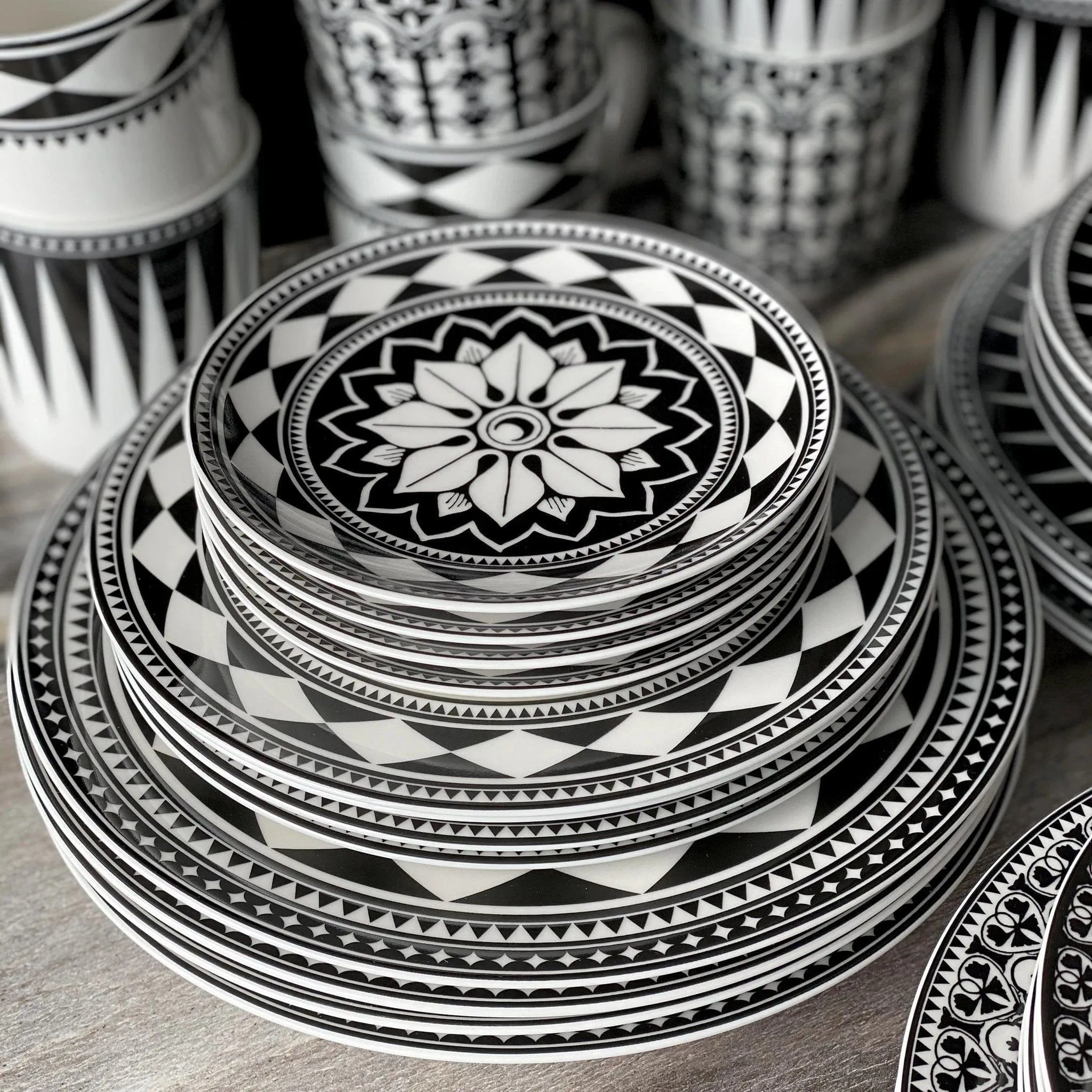 White Diamond Bone China Dinnerware