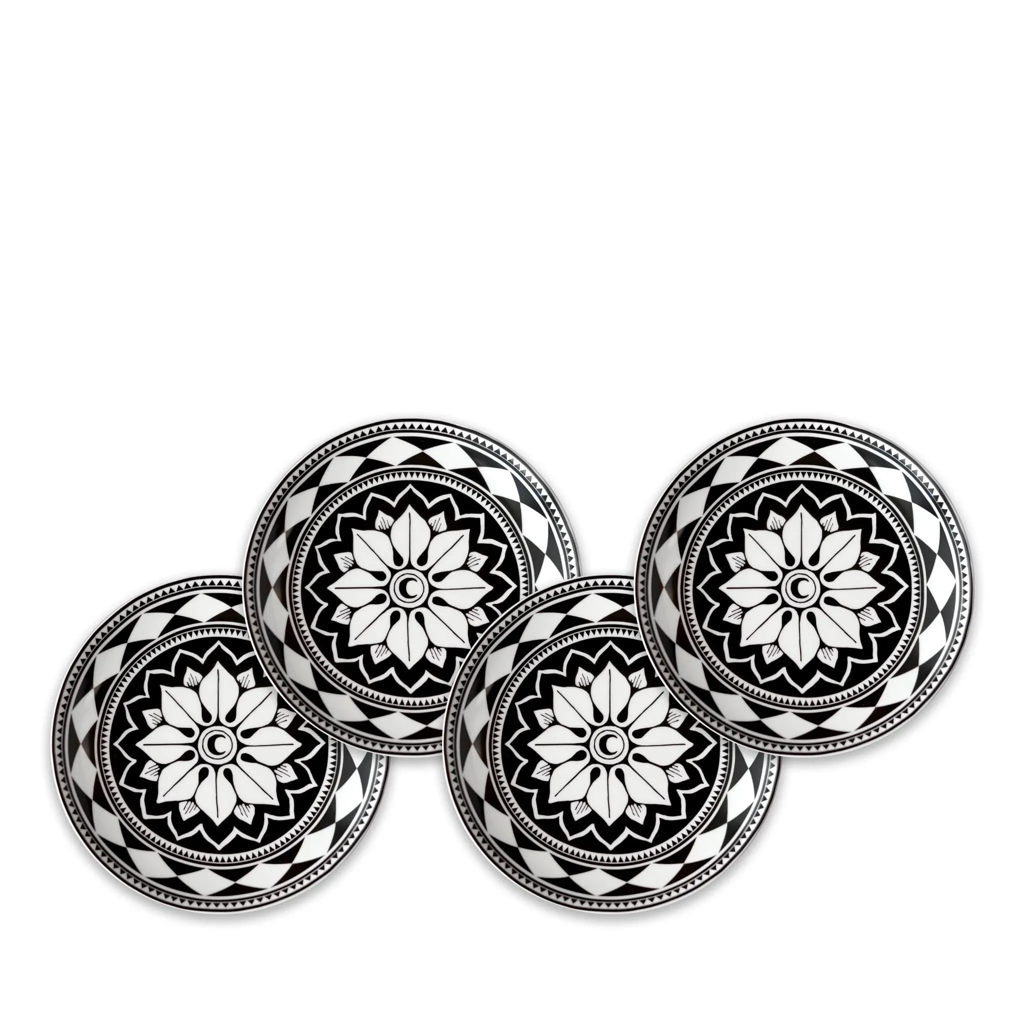 White Diamond Porcelain Canaps Set