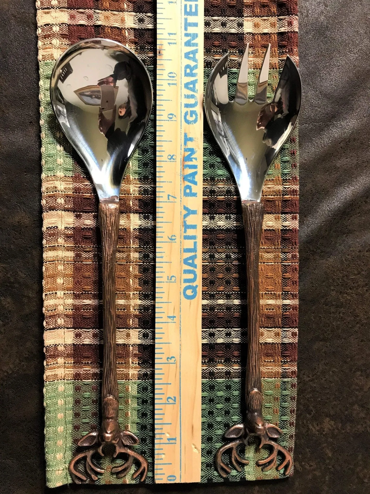 White Tail Buck Copper Serving Set