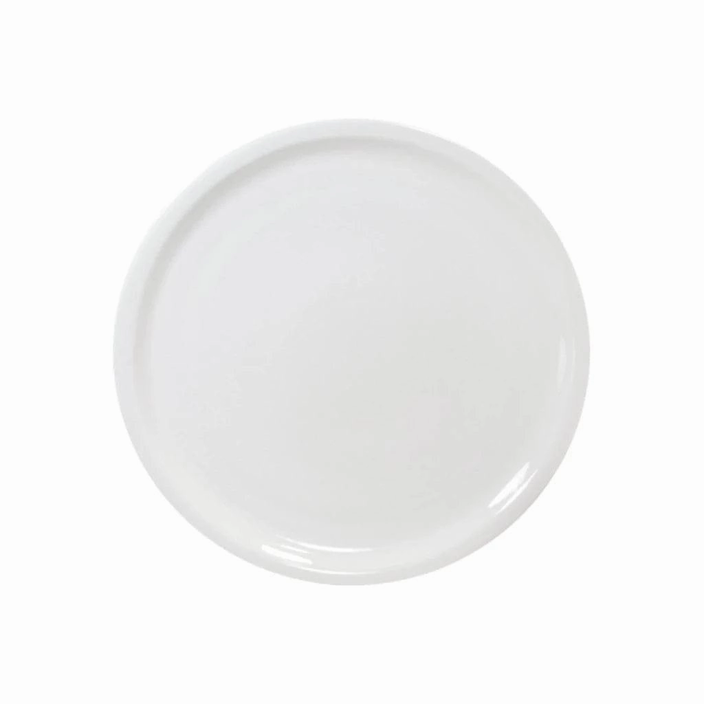 White Round Serving Plate shower curtain, waterproof liner