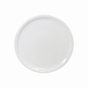 White Round Serving Plate shower curtain, waterproof liner