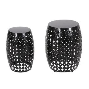 Wichita Outdoor Metal Side Tables, Set of 2 patio chairs, outdoor seating
