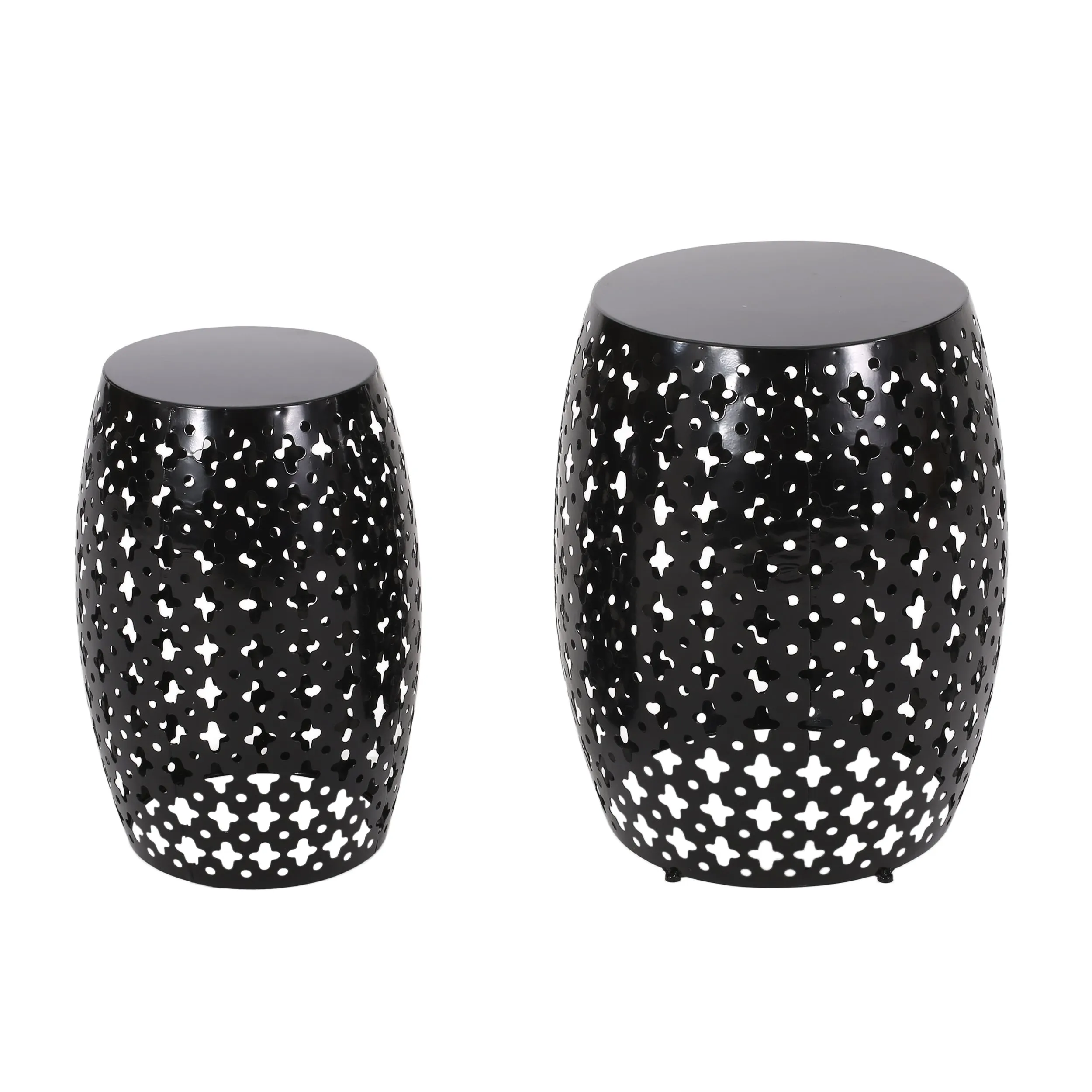 Wichita Outdoor Metal Side Tables, Set of 2 coffee table, accent table