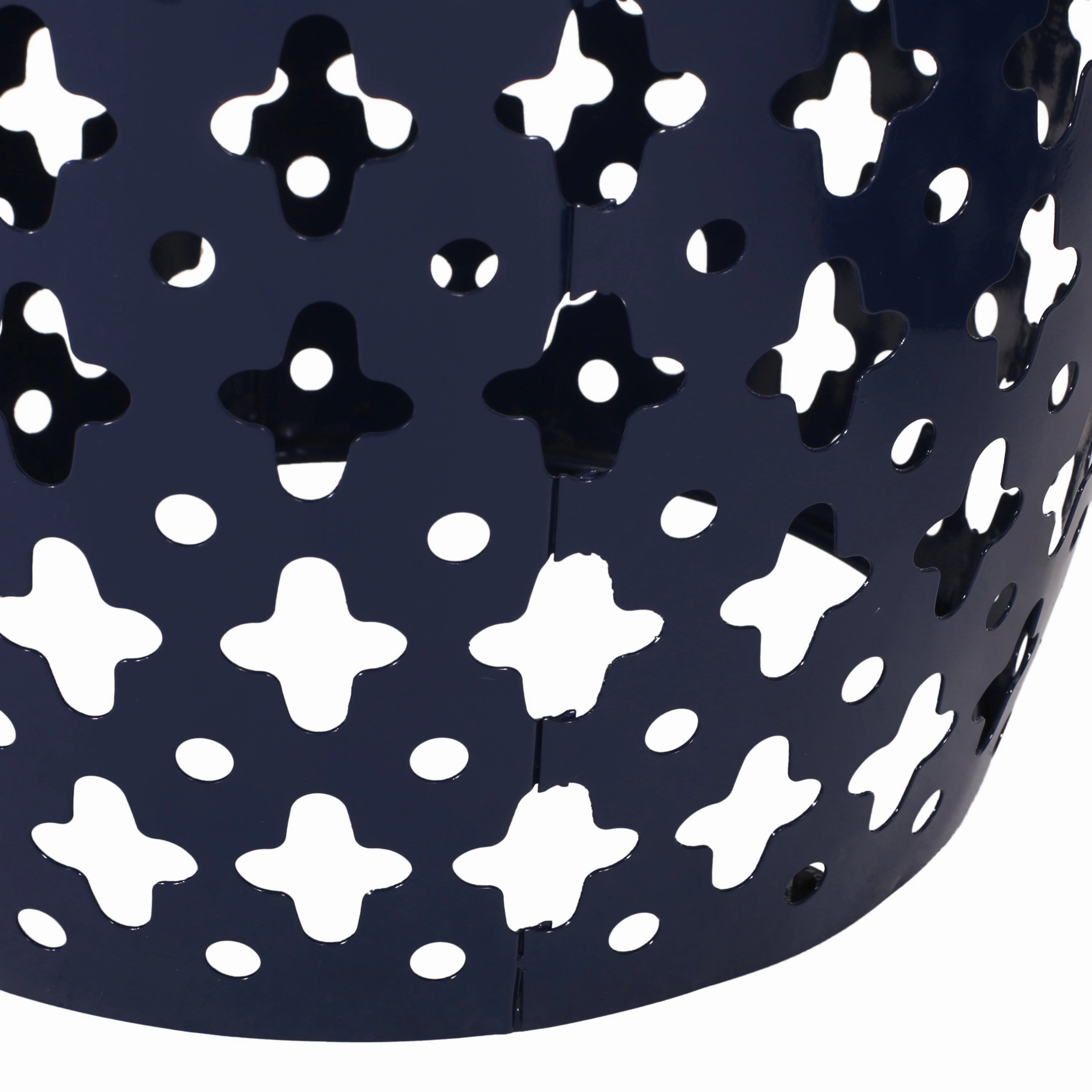 Wichita Outdoor Metal Side Tables, Set of 2