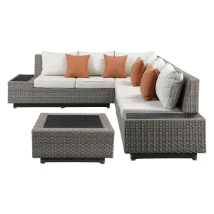 Wicker Patio Sectional & Cocktail Table gaming chair, computer chair