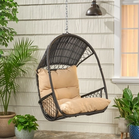 Wicker Hanging Chair with Cushion (Stand Not Included) - NH758113 chandelier, pendant light
