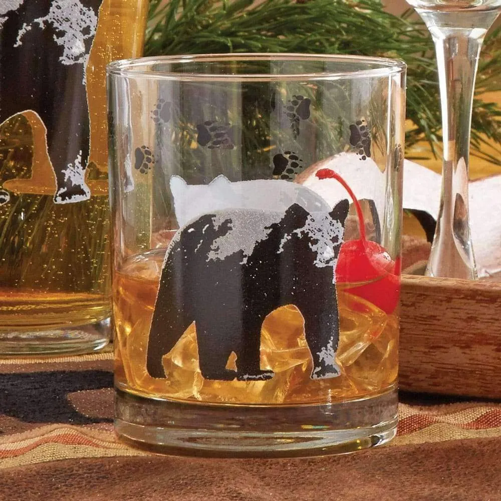 Wilderness Lodge Glassware w/ Bear