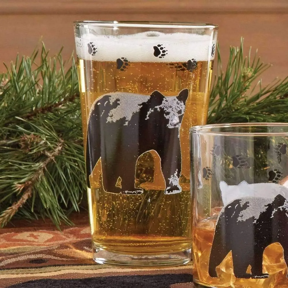 Wilderness Lodge Glassware w/ Bear