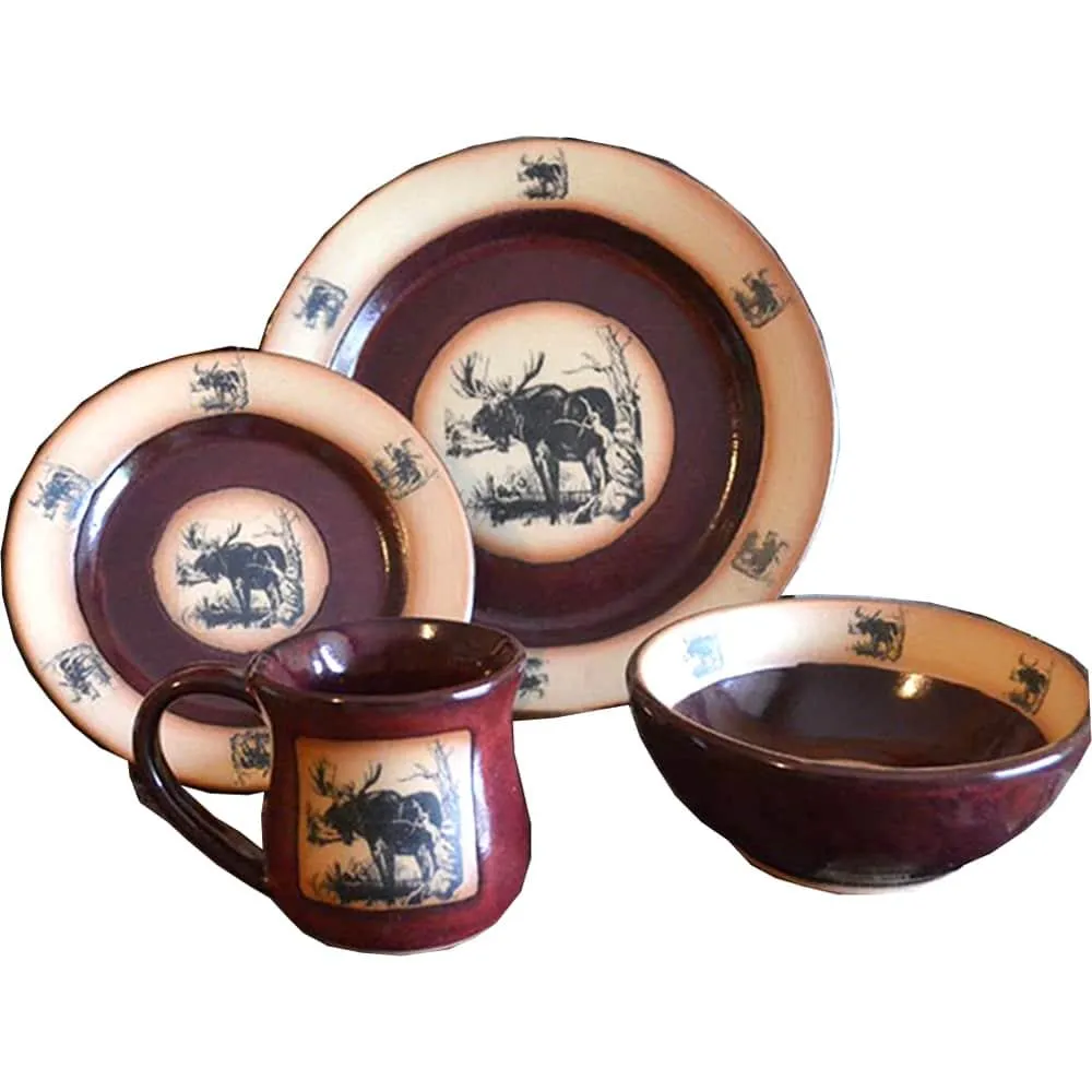 Wilderness Moose Dinnerware