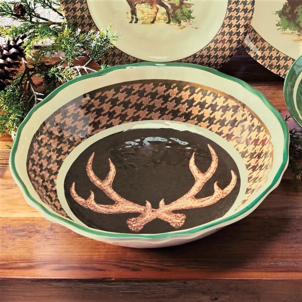 Wildlife Lodge Melamine Serving Bowl toilet seat cover, slow close seat