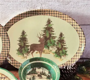 Wildlife Lodge Melamine Serving Platter toilet seat cover, slow close seat