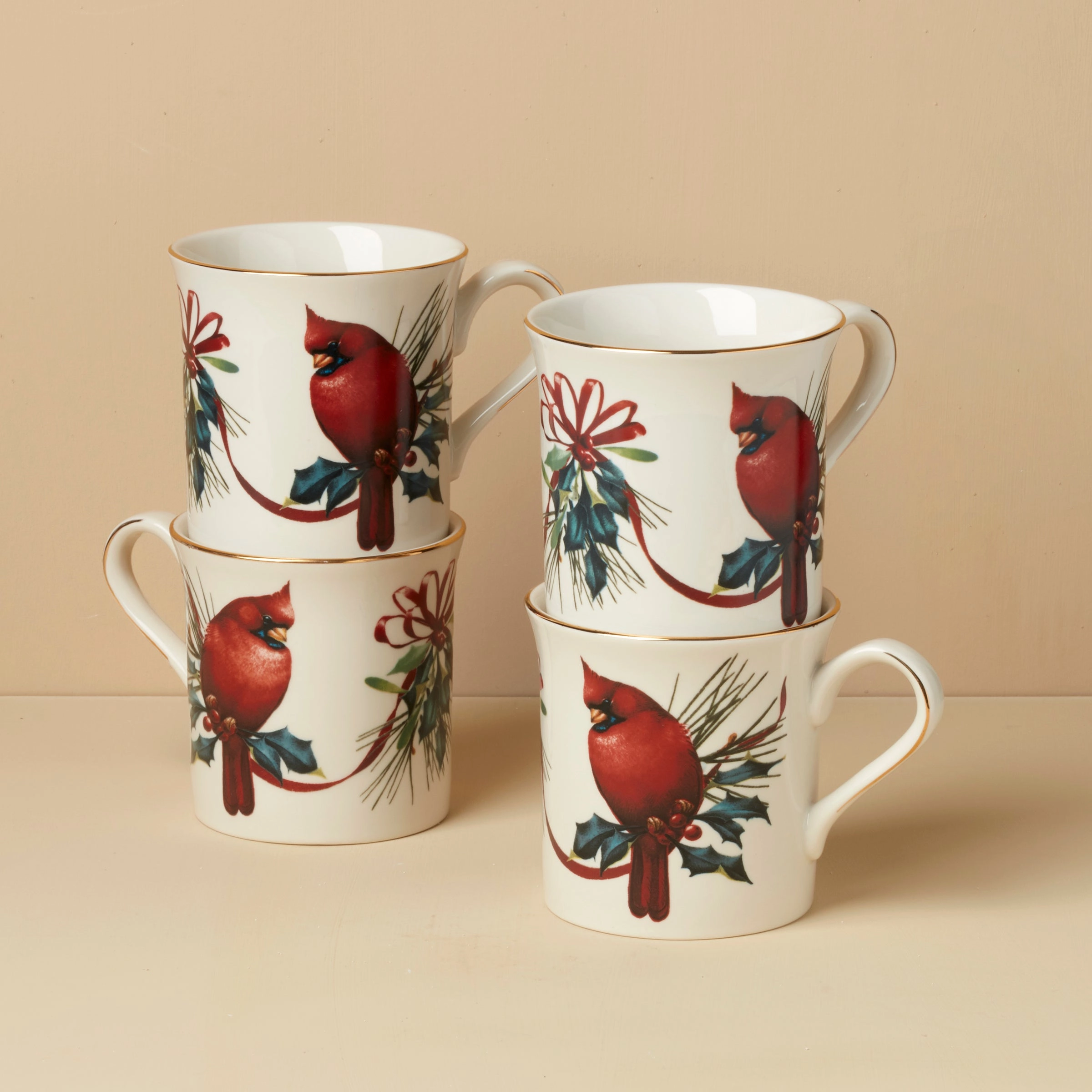 Winter Greetings Mugs - Set of 4