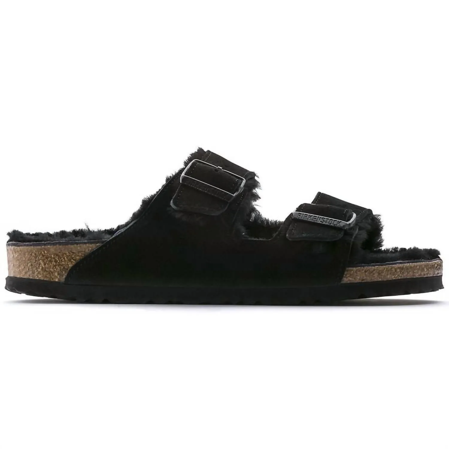 Women's Arizona Shearling Sandals In Black