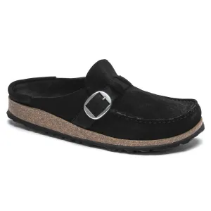 Women's Buckley Suede Leather Clog - Regular/wide In Black