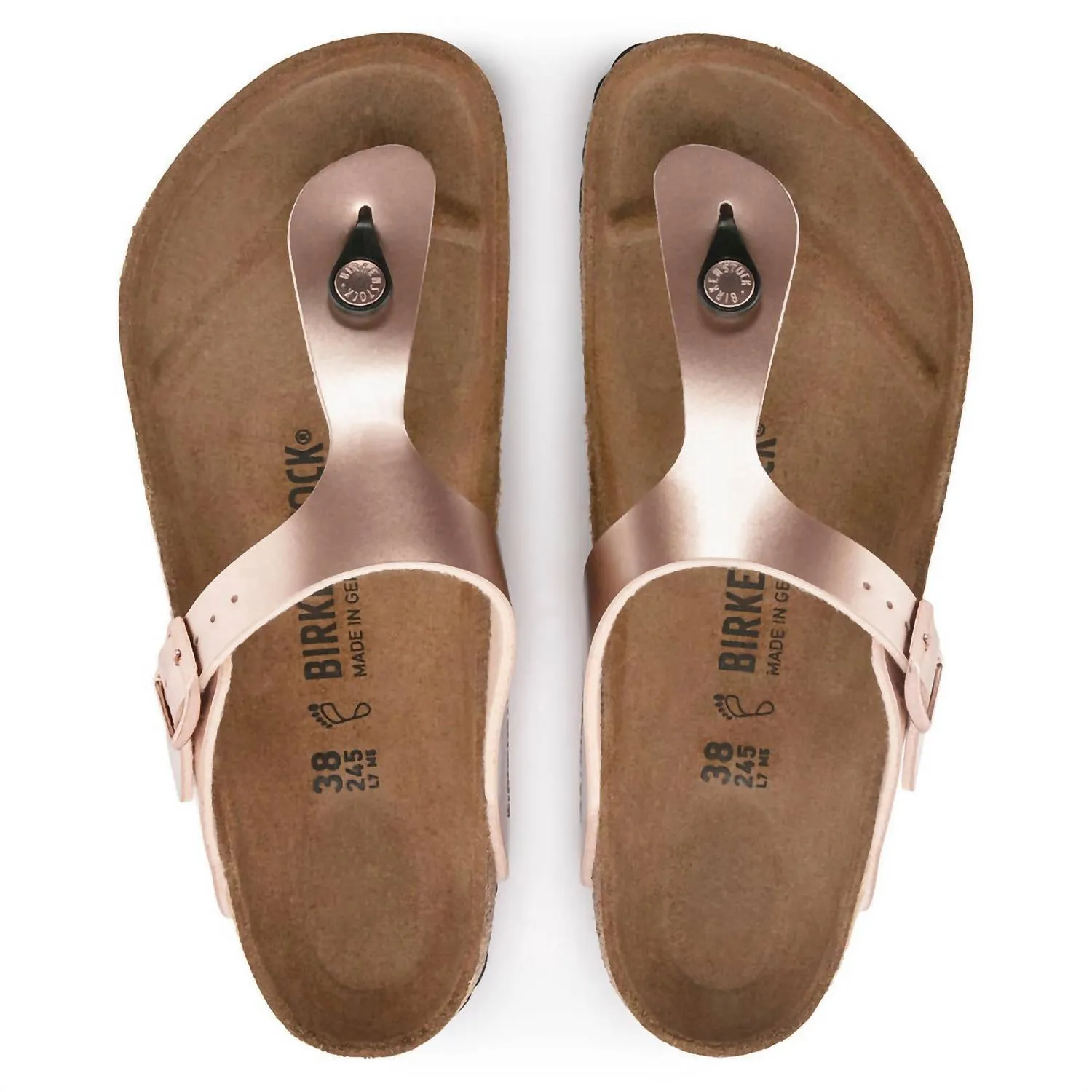 Women's Gizeh Birko-Flor Original Footbed Sandal - Regular Fit In Copper