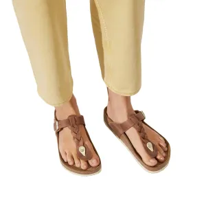 Women's Gizeh Braided Sandals In Cognac
