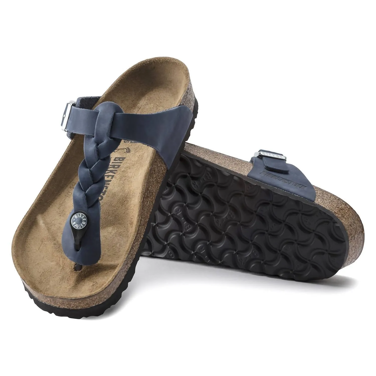Women's Gizeh Braided Sandals In Navy