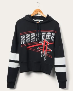 Women's Rockets Overtime Striped Fleece Hoodie