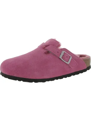 Womens Suede Mule Sandals