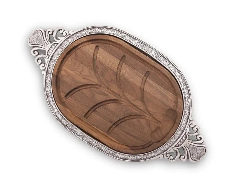Wood & Pewter Provencal Carving Board toilet seat cover, slow close seat