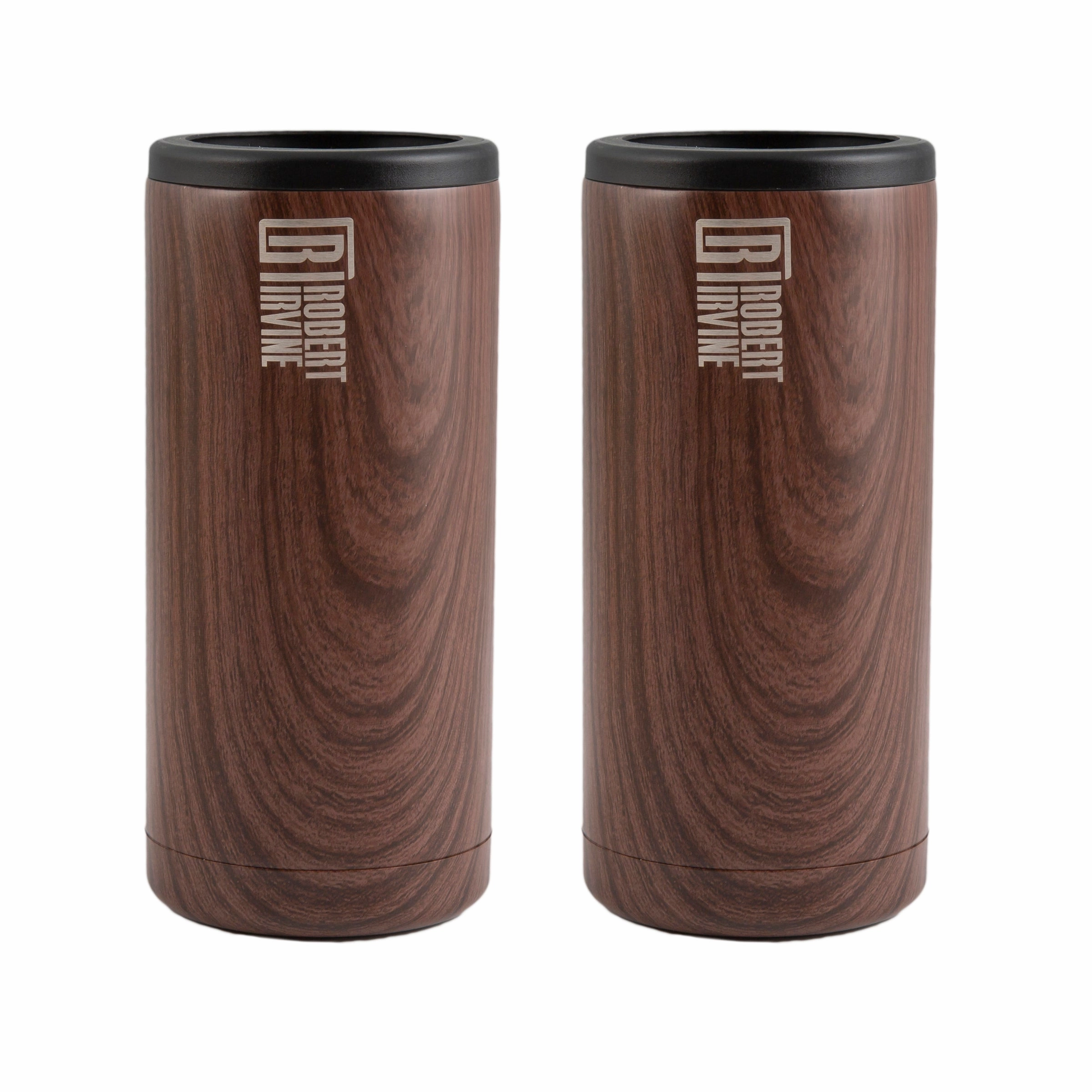 Wood Slim Coolers - Set Of 2