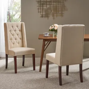 Wooden Dining Chair with Fabric Cushions (Set of 2) - NH091903 dining table set, 6-piece dining set