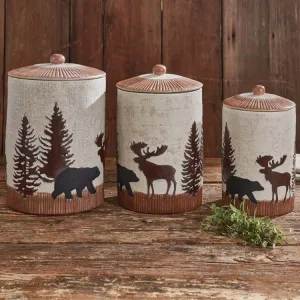 Yakutat Wildlife Canister Set kitchen utensils, spatula set