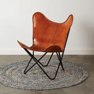 YWD Genuine Leather Butterfly Chair gaming chair, computer chair