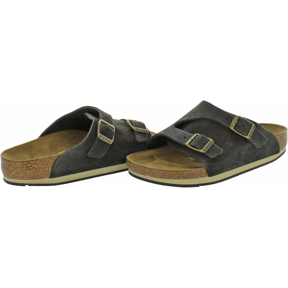 Zurich BS Womens Suede Slip On Footbed Sandals
